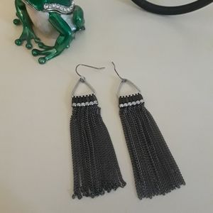 Mesh Metal Chain Mail Earrings